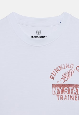 T-Shirt 'JPRBLUJACOB' Jack & Jones Junior en blanc