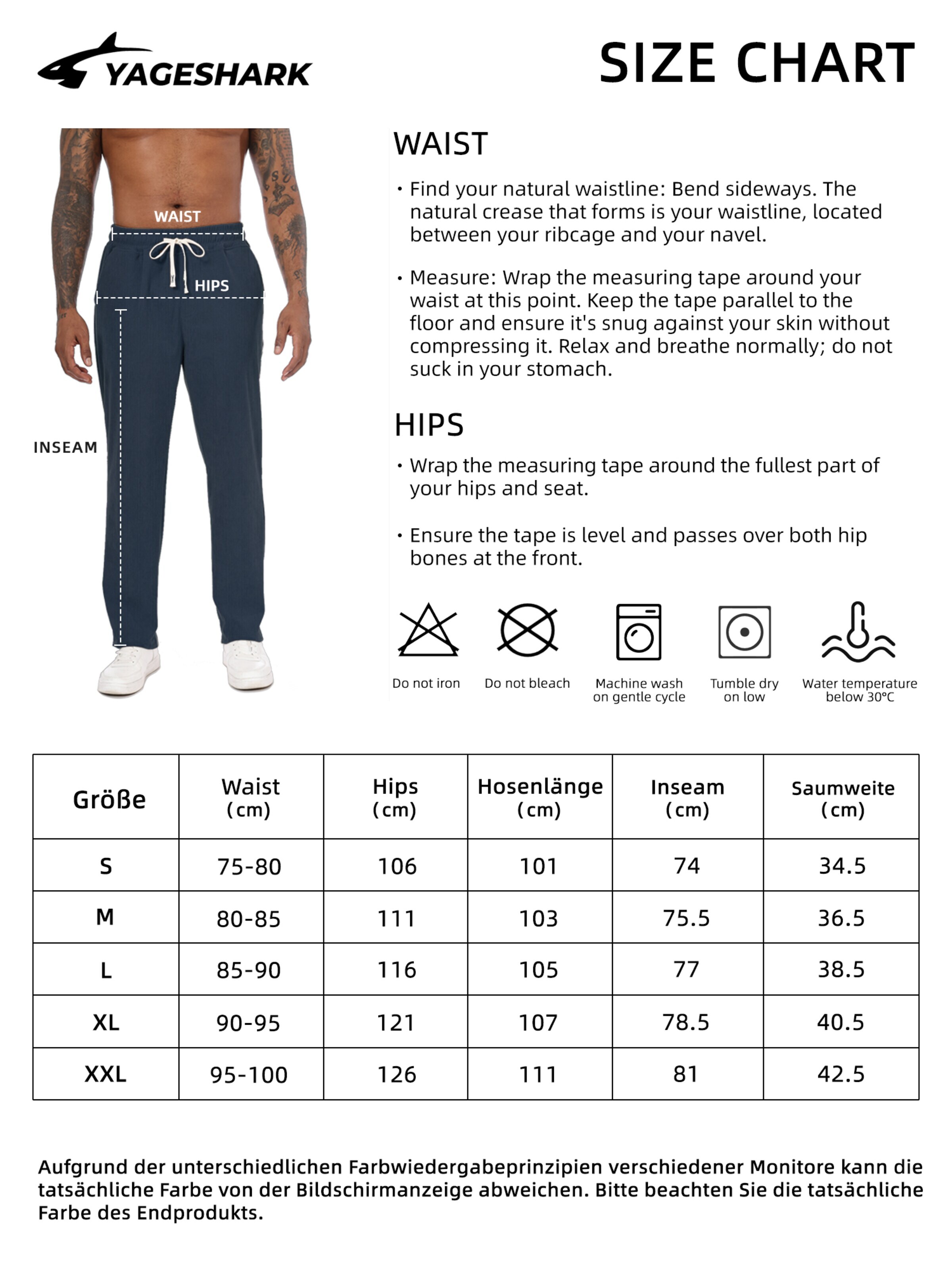 YAGESHARK Regular Hose‌‌‌‌‌ in Blau