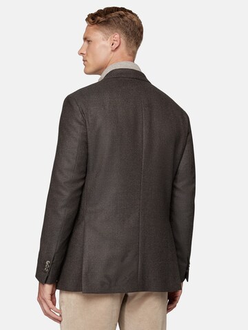 Boggi Milano Regular fit Σακάκι για το γραφείο σε καφέ