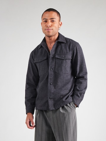 JACK & JONES - Ajuste confortable Camisa 'JJEPERFECT' en gris: frente
