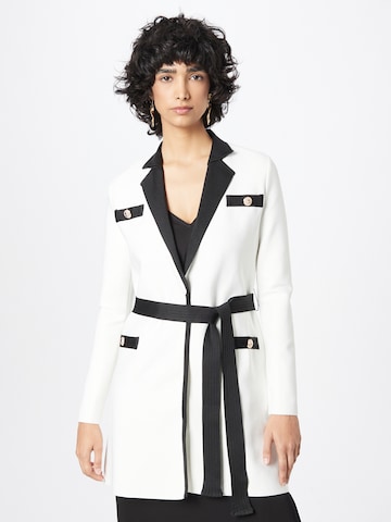 Karen Millen Between-Season Jacket in White: front