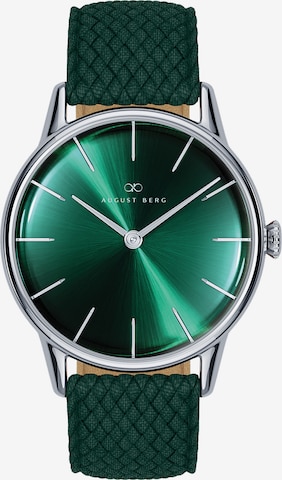 August Berg Analoog horloge 'Serenity' in Groen: voorkant