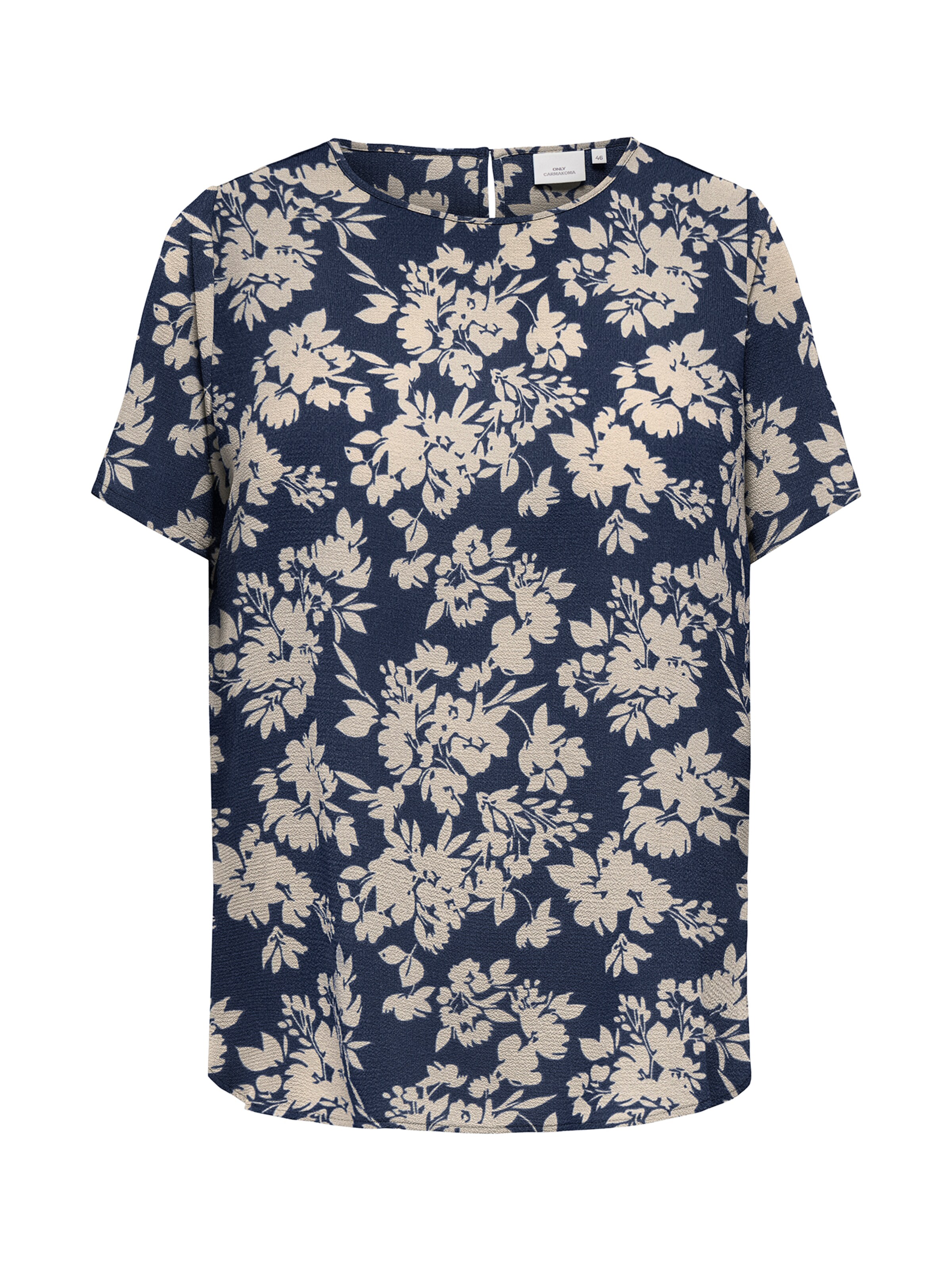 ONLY Carmakoma Blouse 'CARVICA' in Blauw: voorkant