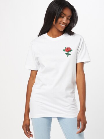 T-shirt Mister Tee en blanc : devant