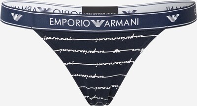 Emporio Armani String en bleu marine / bleu foncé / blanc, Vue avec produit