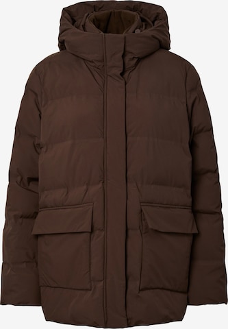 Veste d’hiver 'NORMA' PIECES en marron : devant