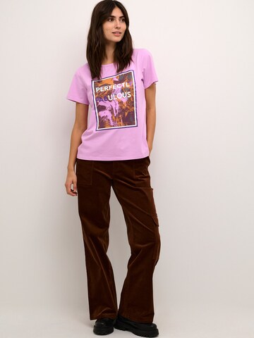 CULTURE T-Shirt 'Gith Fabulous' in Lila