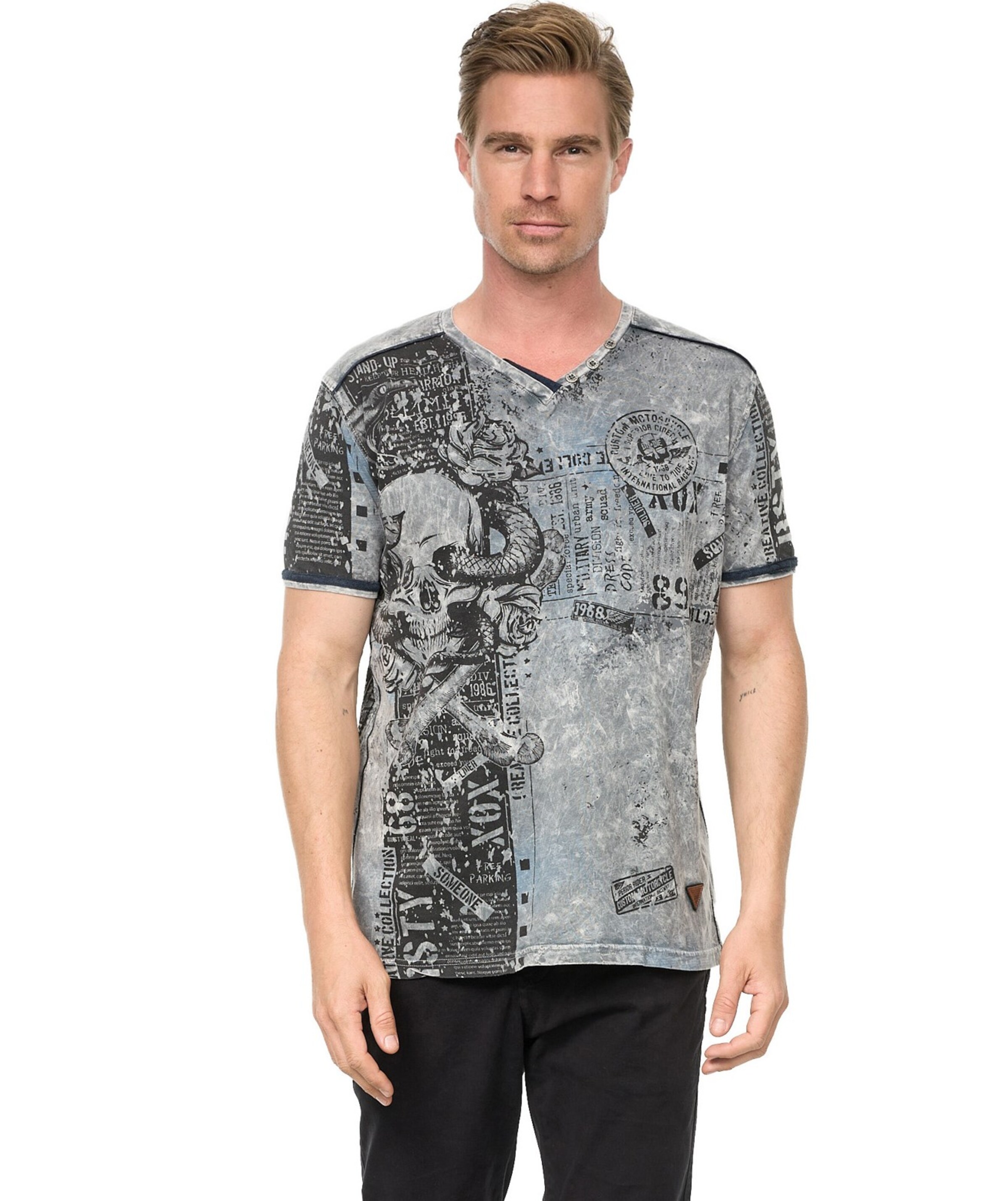 Rusty Neal Shirt in Grey: front