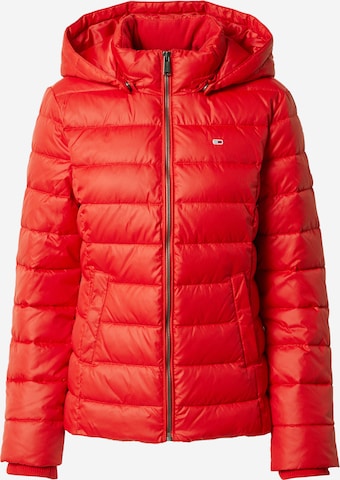 Tommy Jeans Winter Jacket in Red: front