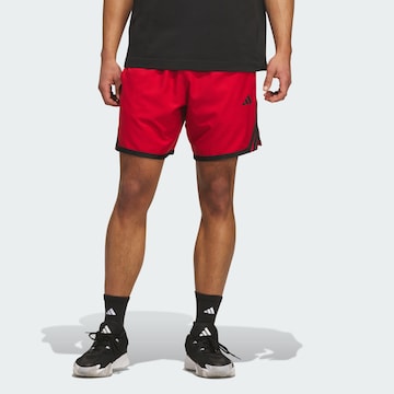 ADIDAS PERFORMANCE - Loosefit Calças de desporto 'Crazy Lite' em vermelho: frente