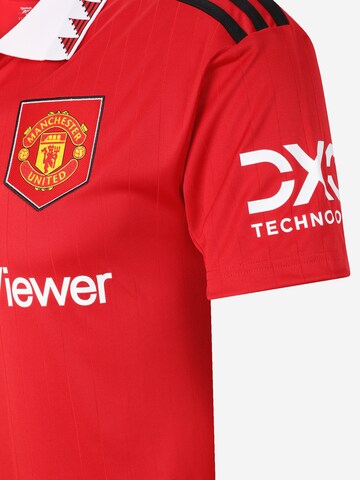 ADIDAS SPORTSWEAR Tricot 'Manchester United 22/23 Home' in Rood