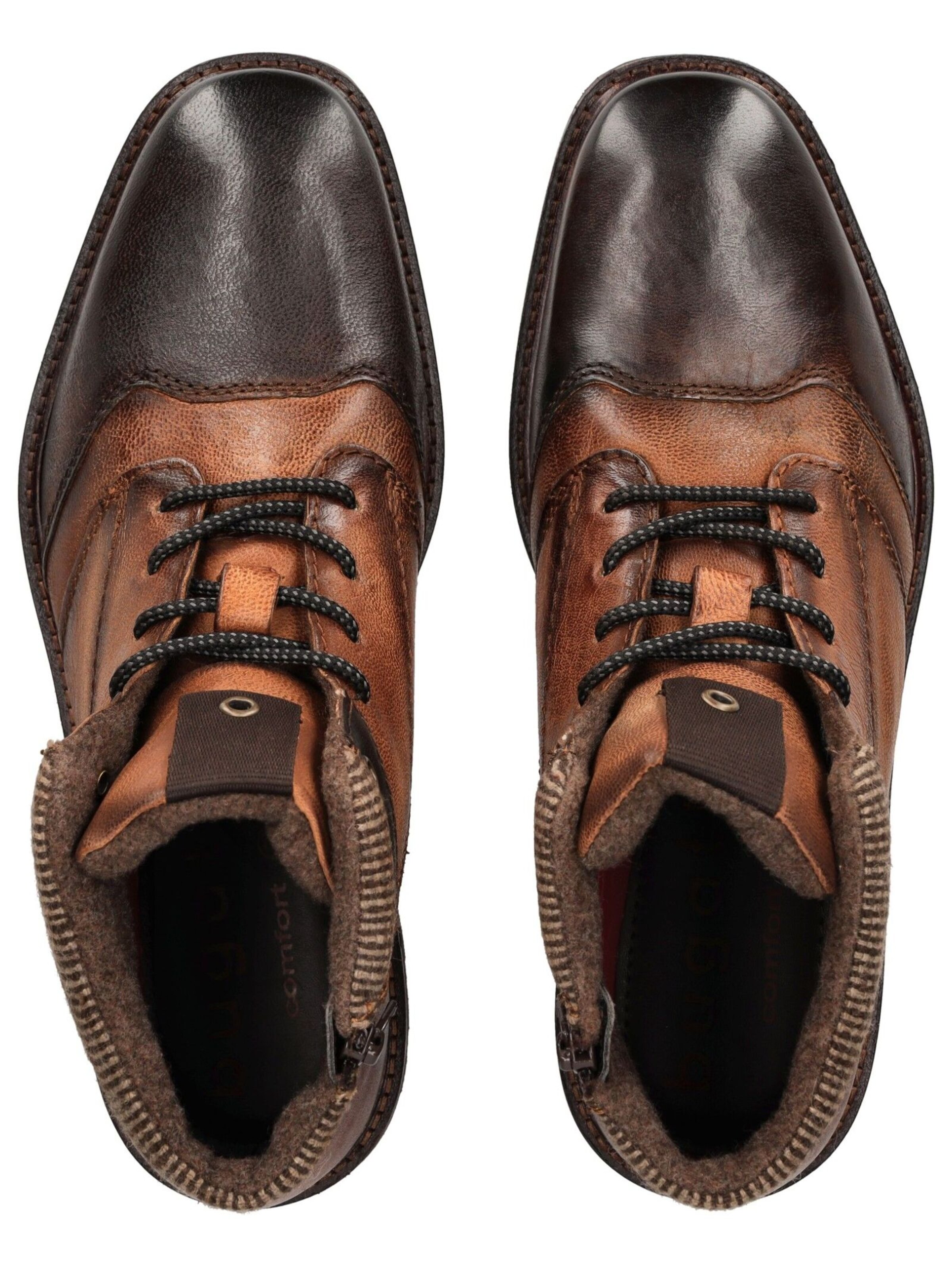 Bottines à lacets bugatti en marron