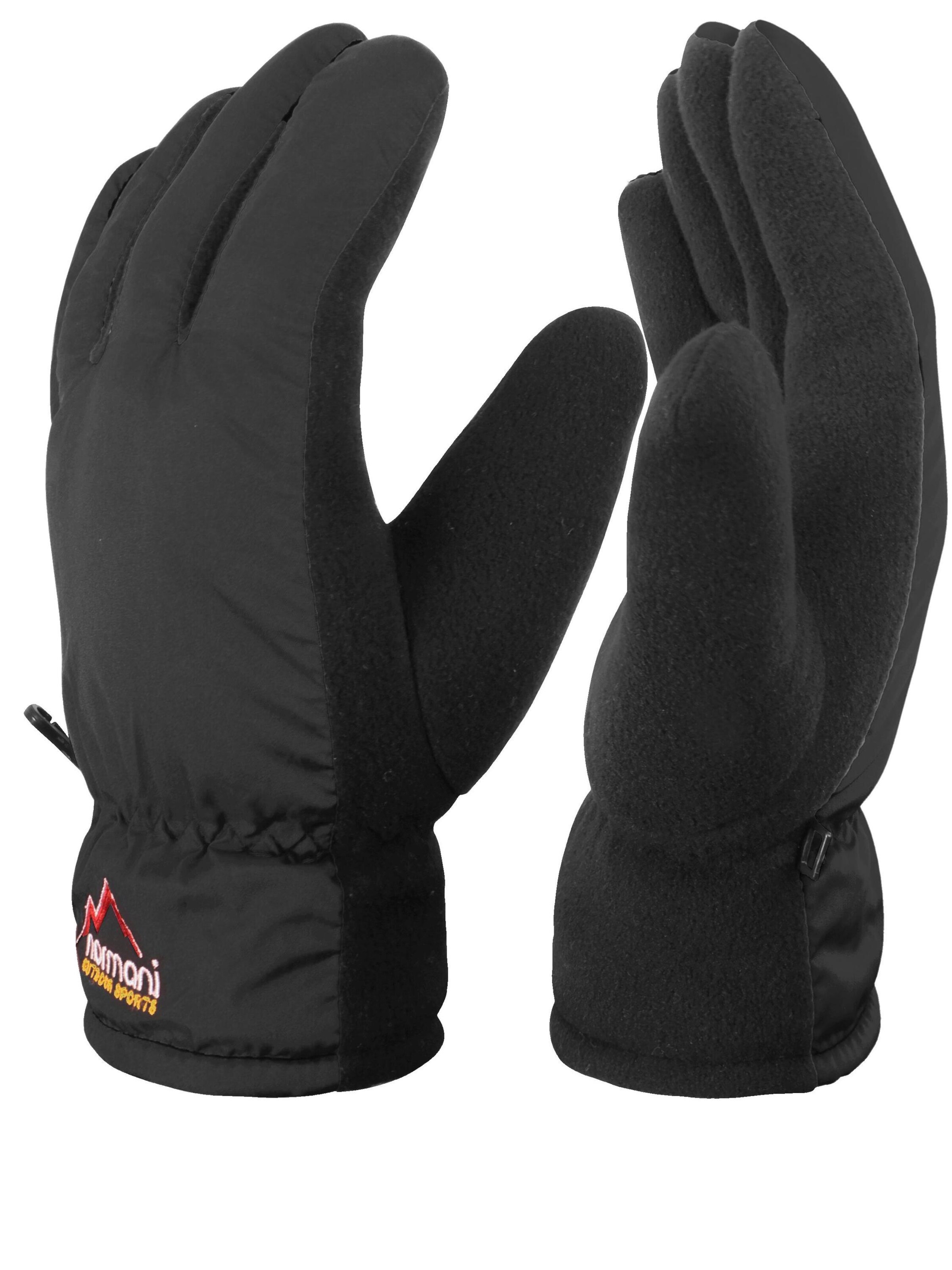 normani Sporthandschoenen 'Lupus' in Zwart