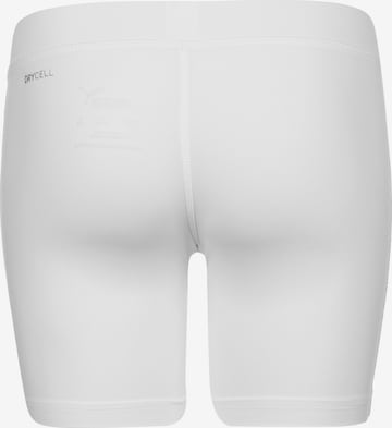 PUMA Skinny Sportshorts in Weiß