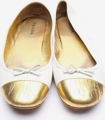 PRADA Flats & Loafers in 40 in Gold