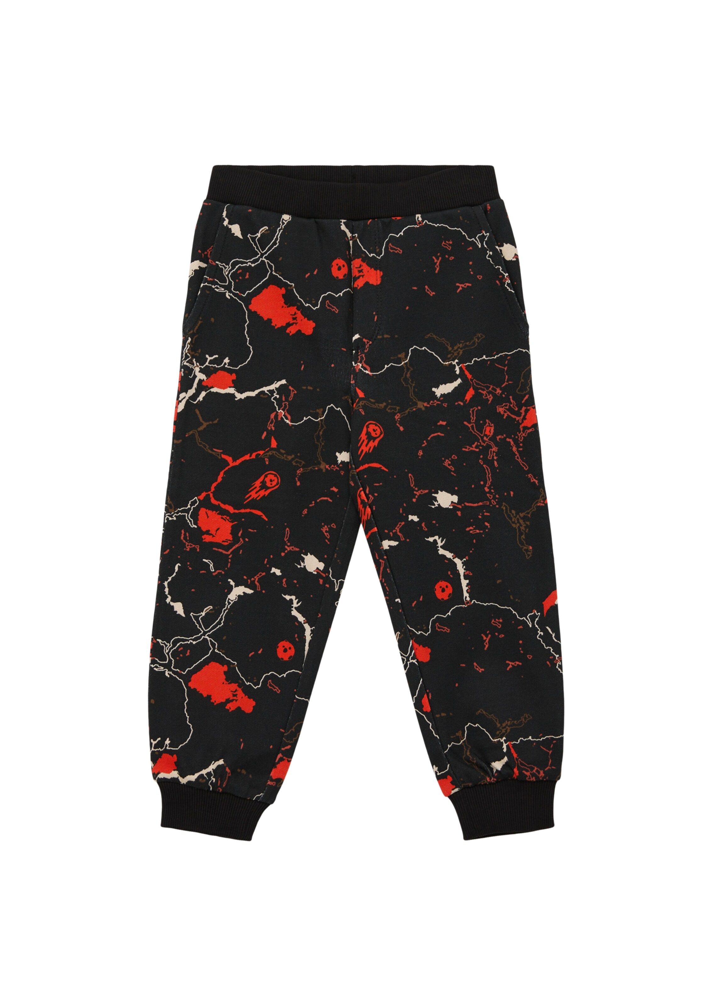 s.Oliver Wide leg Trousers in Black: front
