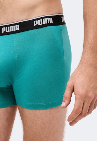 PUMA - Boxers 'EVERYDAY' em azul: lateral