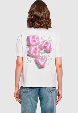 Mister Tee Shirt 'Don't call me' in Wit: voorkant