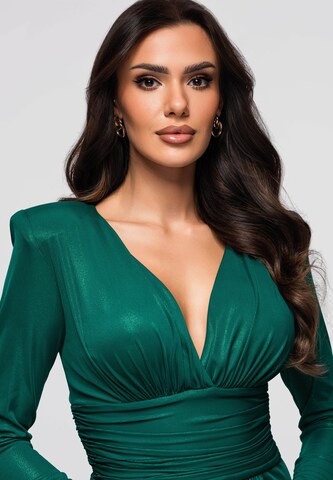 Robe de soirée Ombre en vert
