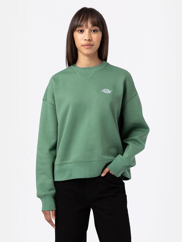 DICKIES Sweatshirt 'Summerdale' in Groen: voorkant