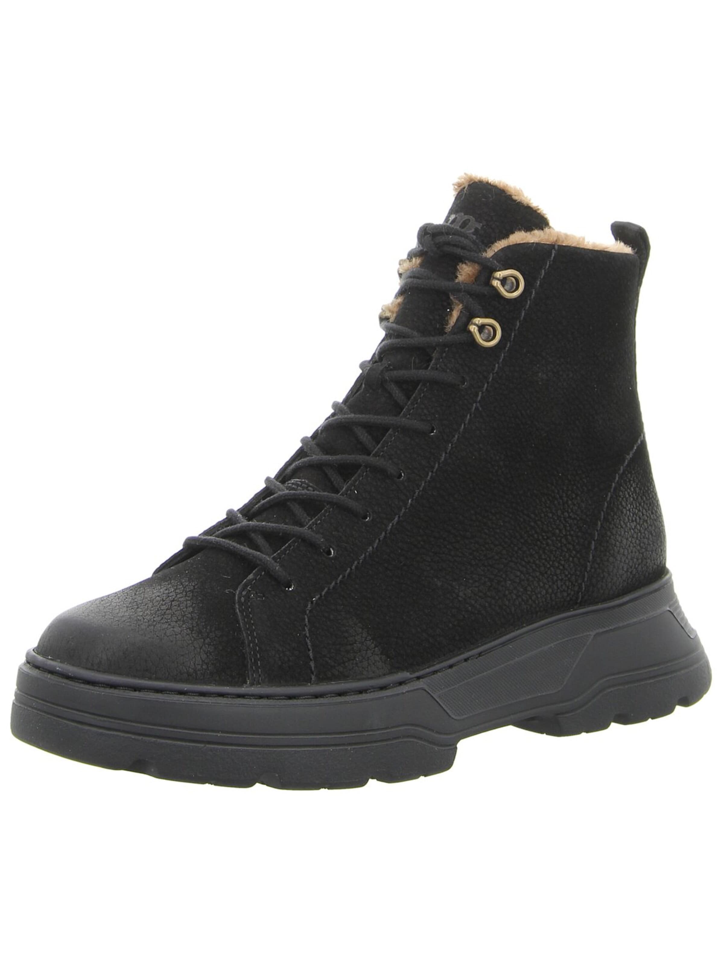 Paul Green Schnürstiefel‌ in Schwarz: Vorderseite