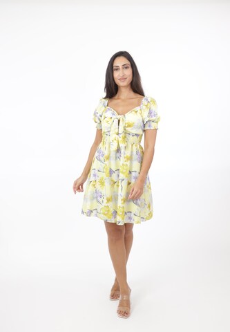 Elara Kleid in Gelb: Vorderseite