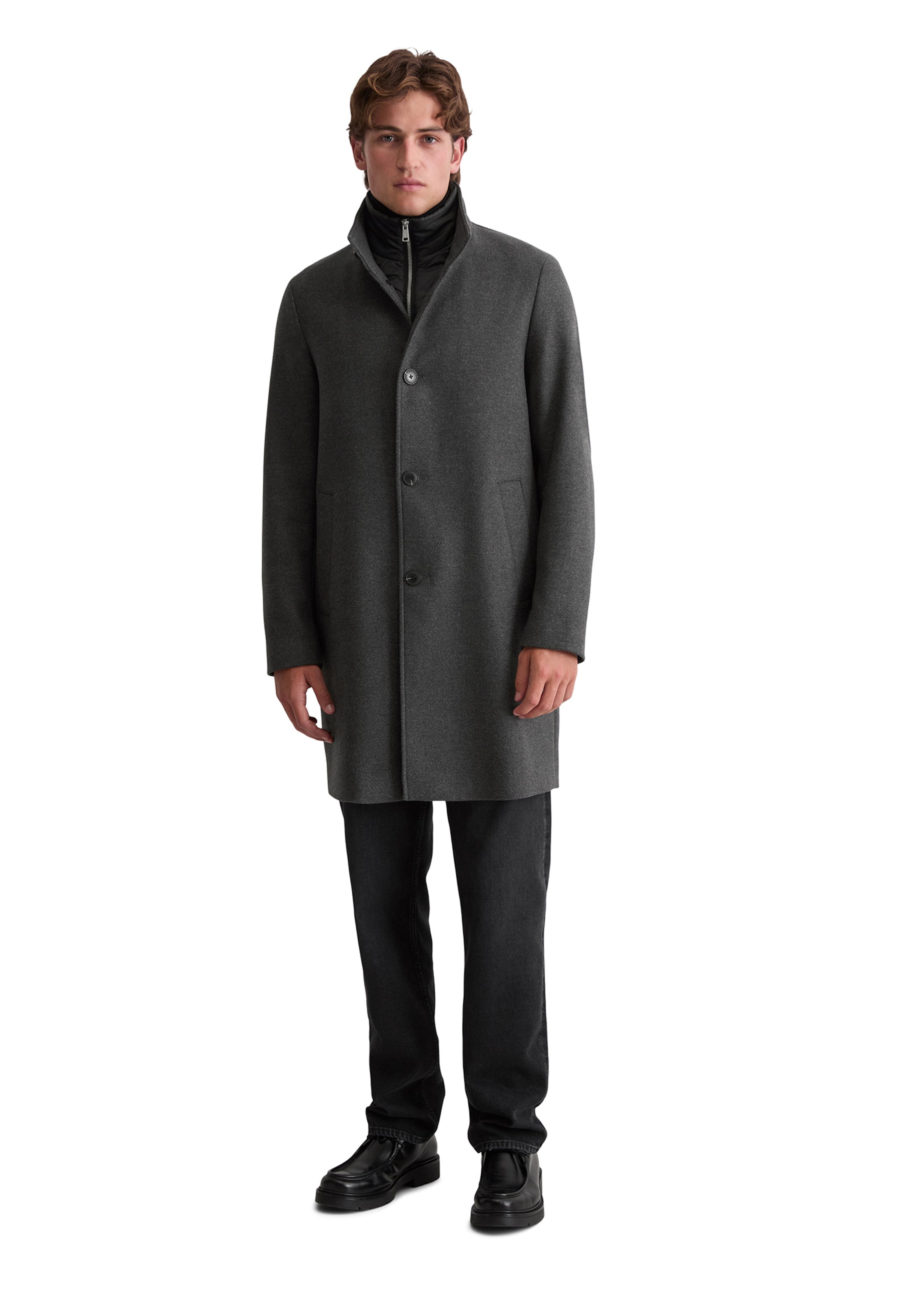 Marc O'Polo Between-Seasons Coat in Grey