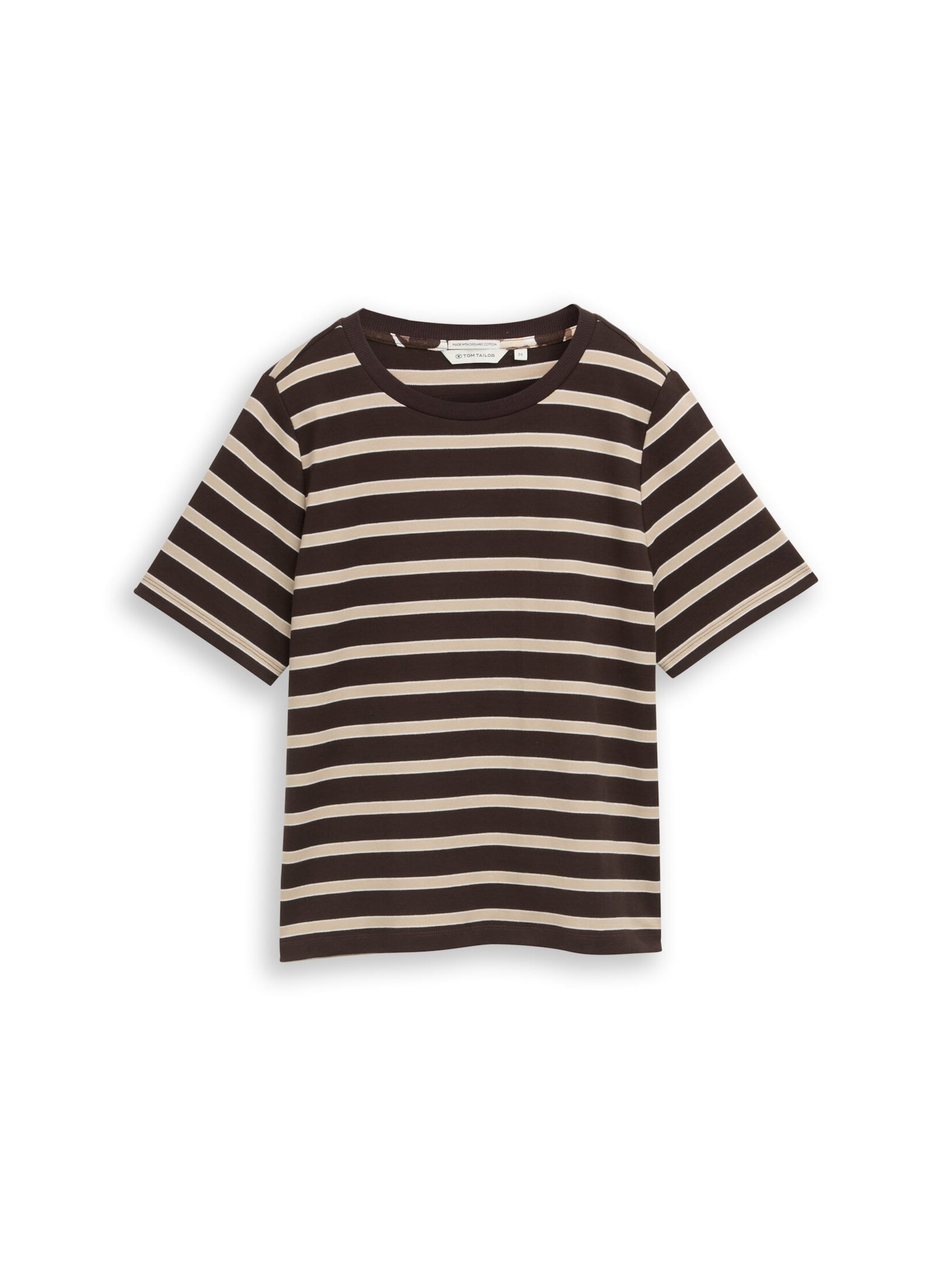 TOM TAILOR Shirt in Bruin: voorkant