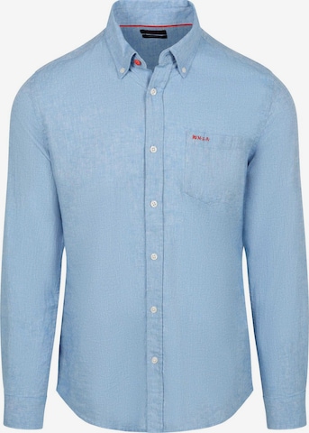 NZA New Zealand Auckland Comfort fit Overhemd in Blauw: voorkant