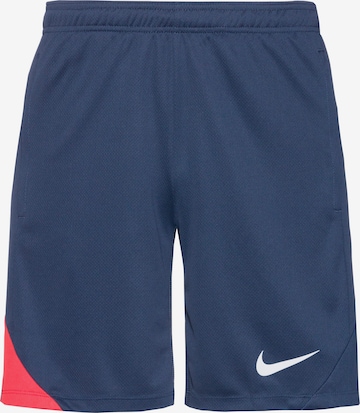 NIKE Regular Workout Pants 'Strike' in Blue: front