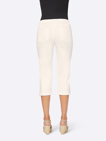 regular Jeans 'Capri' di heine in bianco