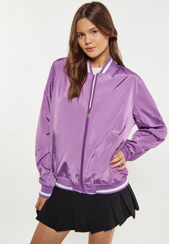 myMo ATHLSR Between-Season Jacket in Purple: front