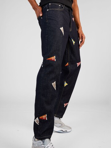 Les Deux Regular Jeans 'Ryder Flag' in Black