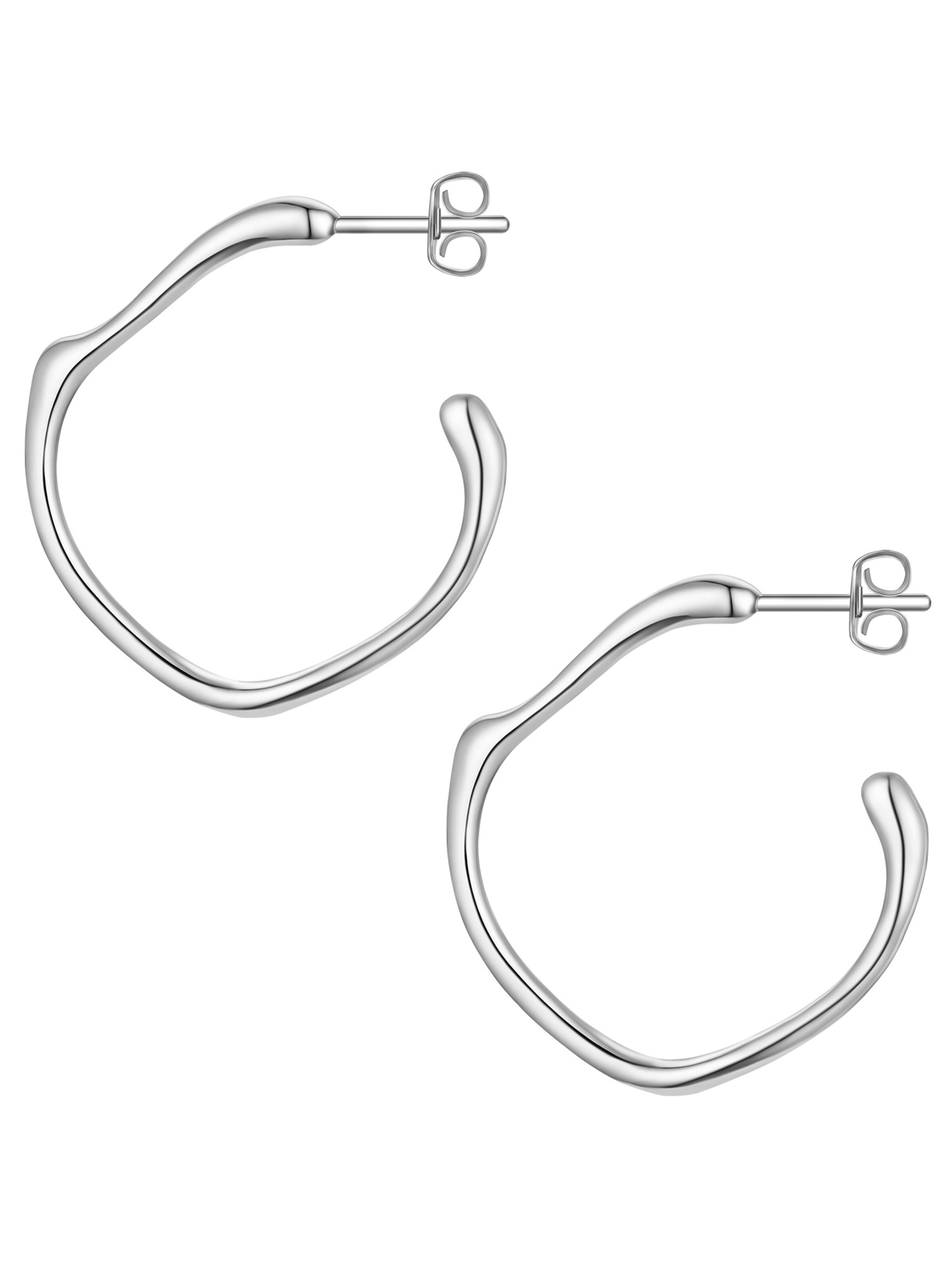 Yokoamii - Pendientes en plata: frente