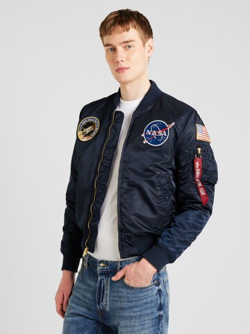 Veste mi-saison 'MA-1 VF NASA LP' ALPHA INDUSTRIES en bleu : devant