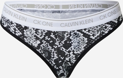 Tanga Calvin Klein Underwear pe gri deschis / negru / alb, Vizualizare produs