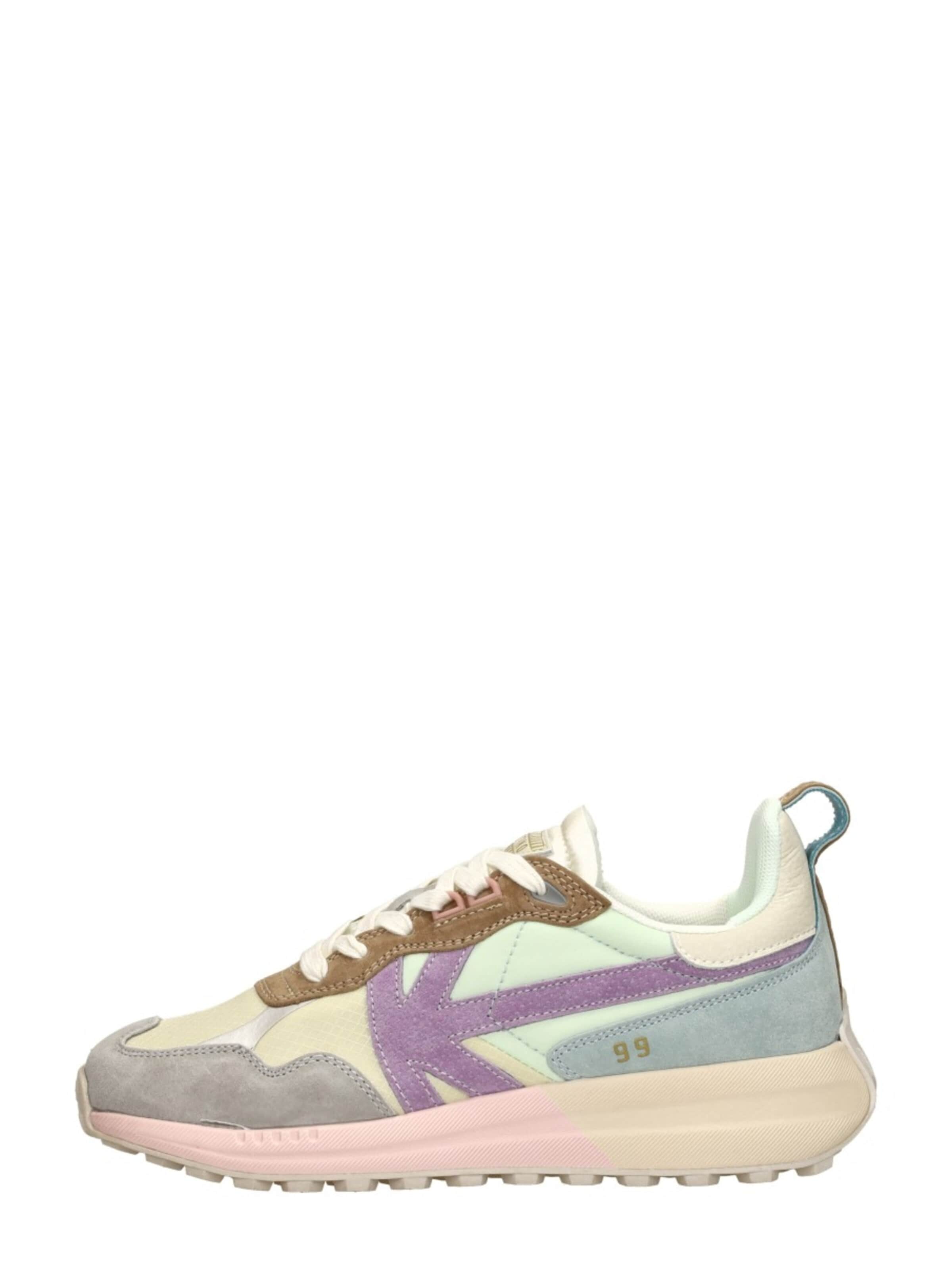 Kaotiko Sneakers laag 'Detroit' in Wit: voorkant