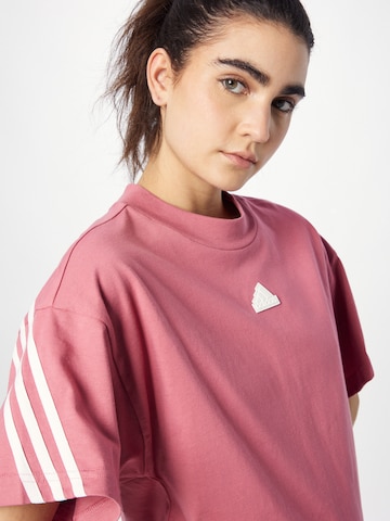 ADIDAS SPORTSWEAR - Camisa funcionais 'Future Icons 3-Stripes' em rosa