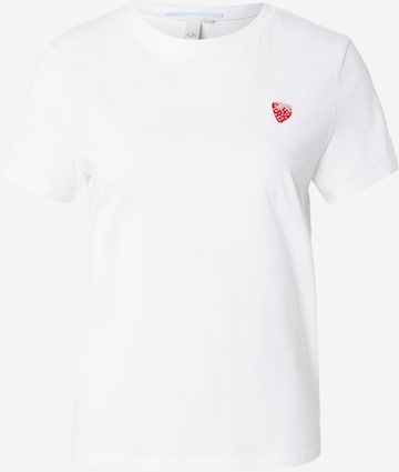 QS T-Shirt in Weiß: Vorderseite