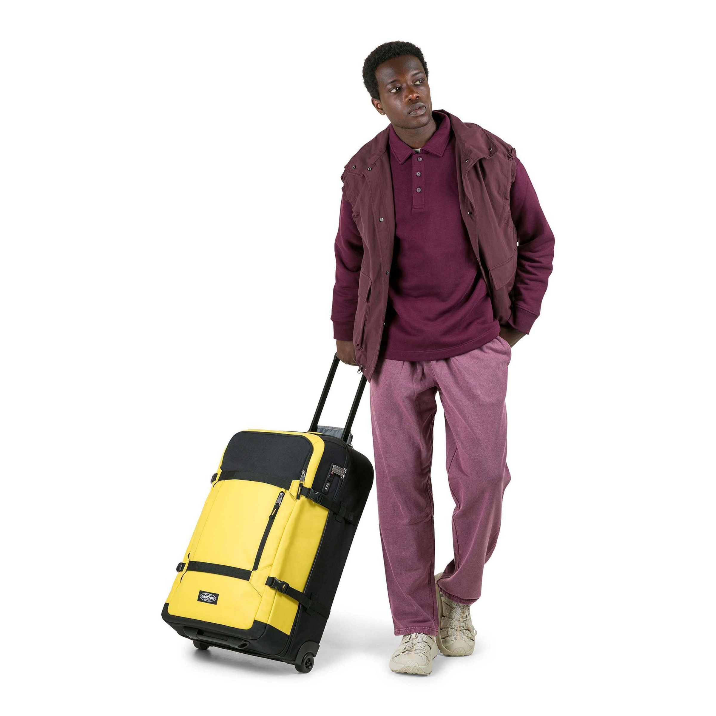 Sac de voyage EASTPAK en jaune : devant
