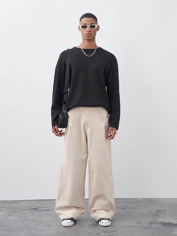 Wide leg Pantaloni 'Chattanooga' di VAMOS CLO in beige: frontale