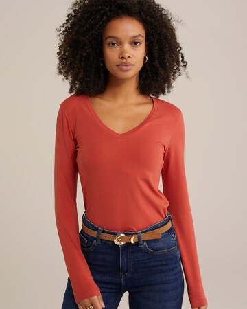 WE Fashion Shirt in Rot: Vorderseite