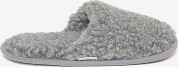 Gottstein Slippers 'Curly Wool Curly Wool' in Grey: front