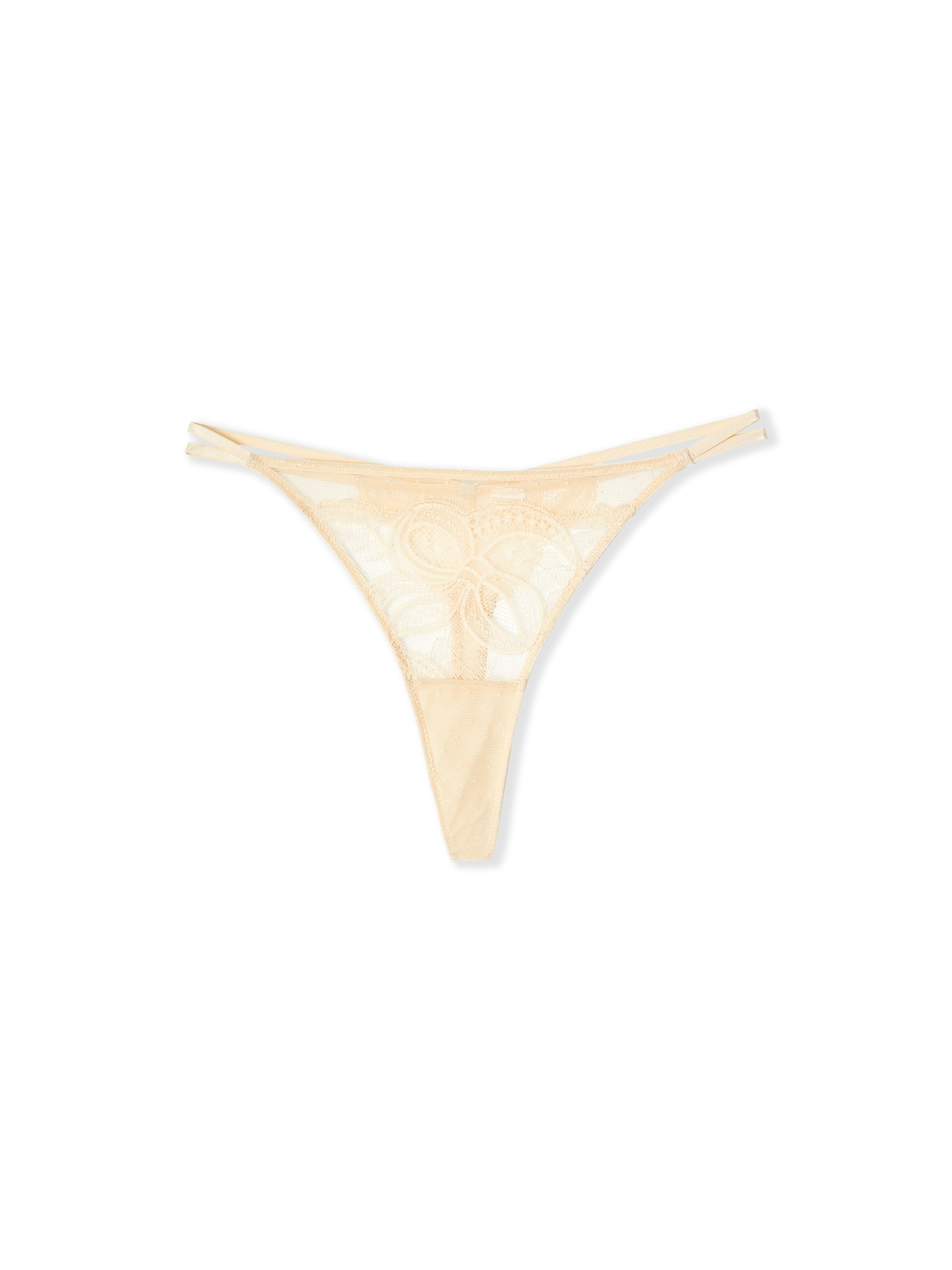 String 'Grace' di ETAM in beige: frontale