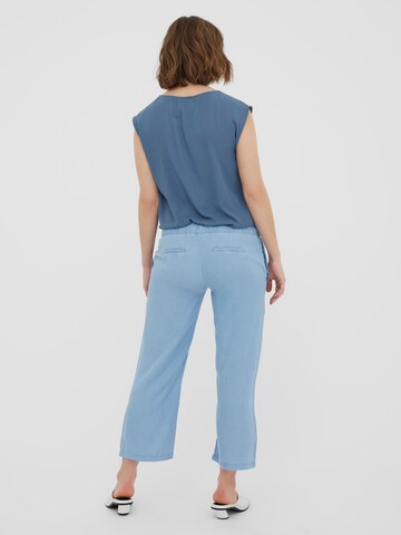 Vero Moda Maternity Wide Leg Jeans 'Liliana' in Blau