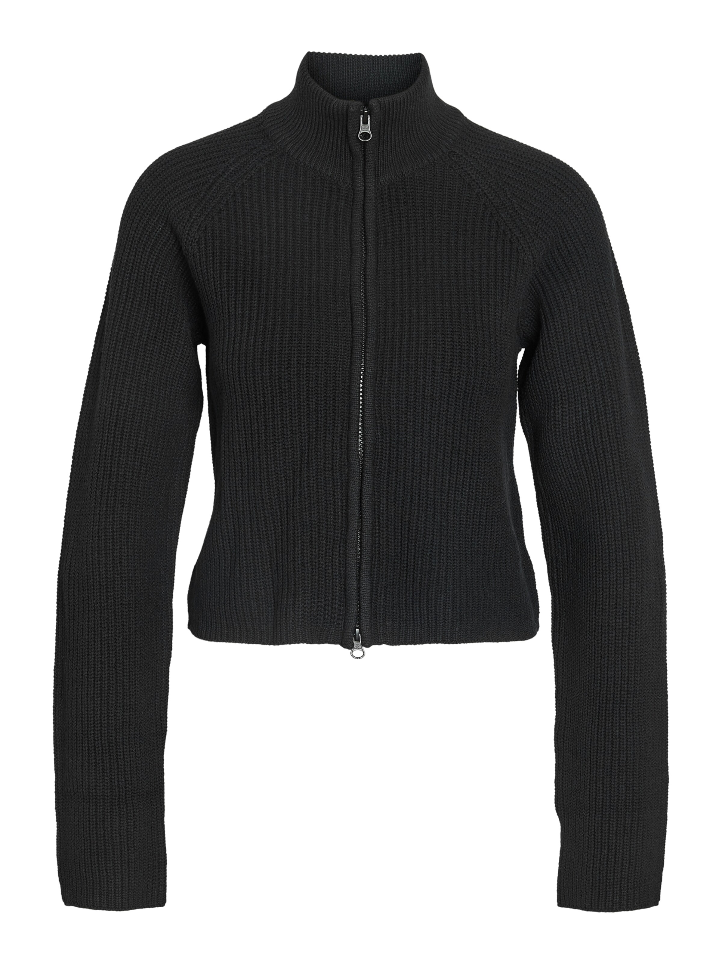 Noisy may Strickjacke 'NMDARA' in Schwarz: Vorderseite