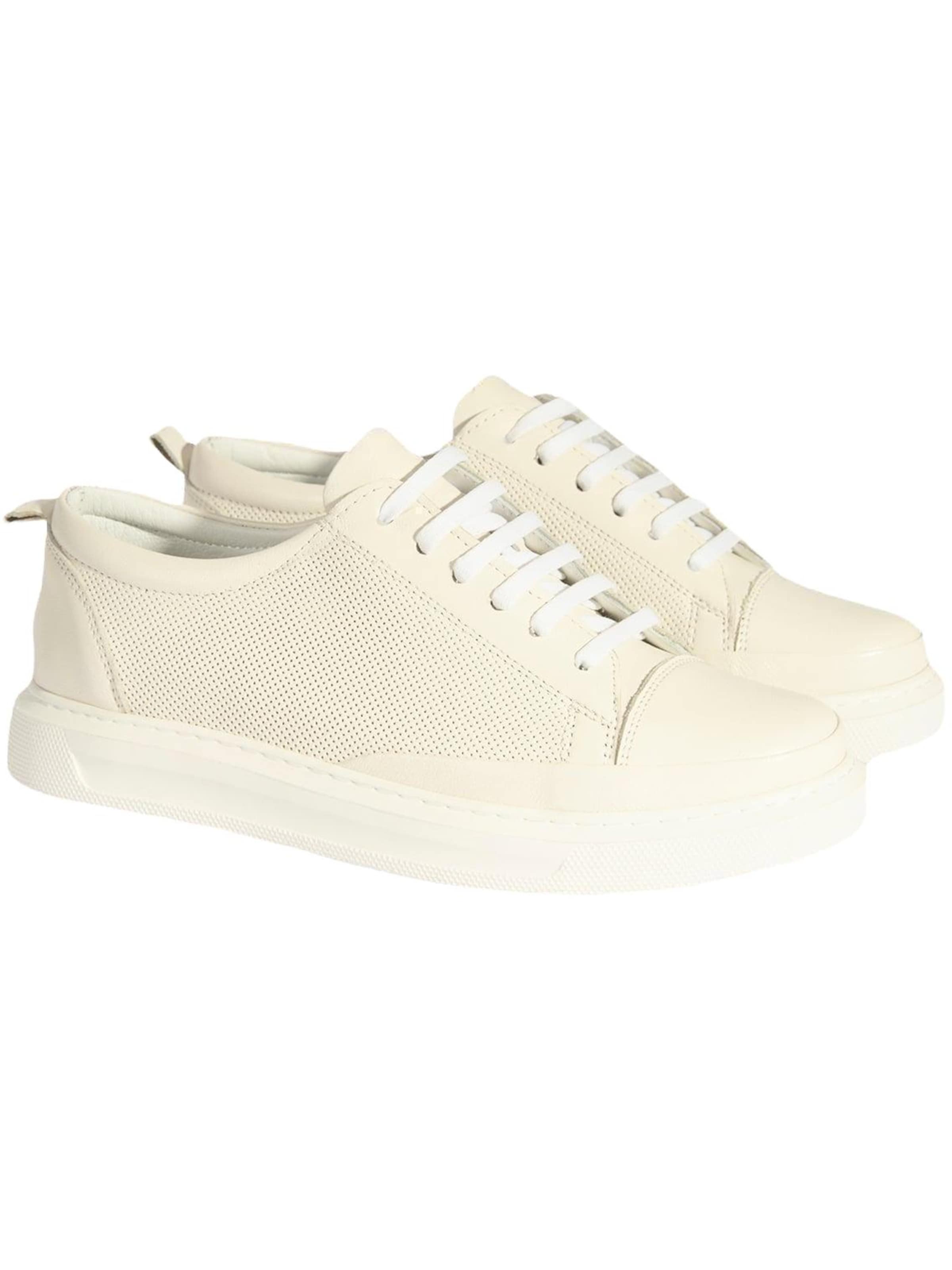 Desa - Zapatillas deportivas bajas 'Trainer' en blanco: frente