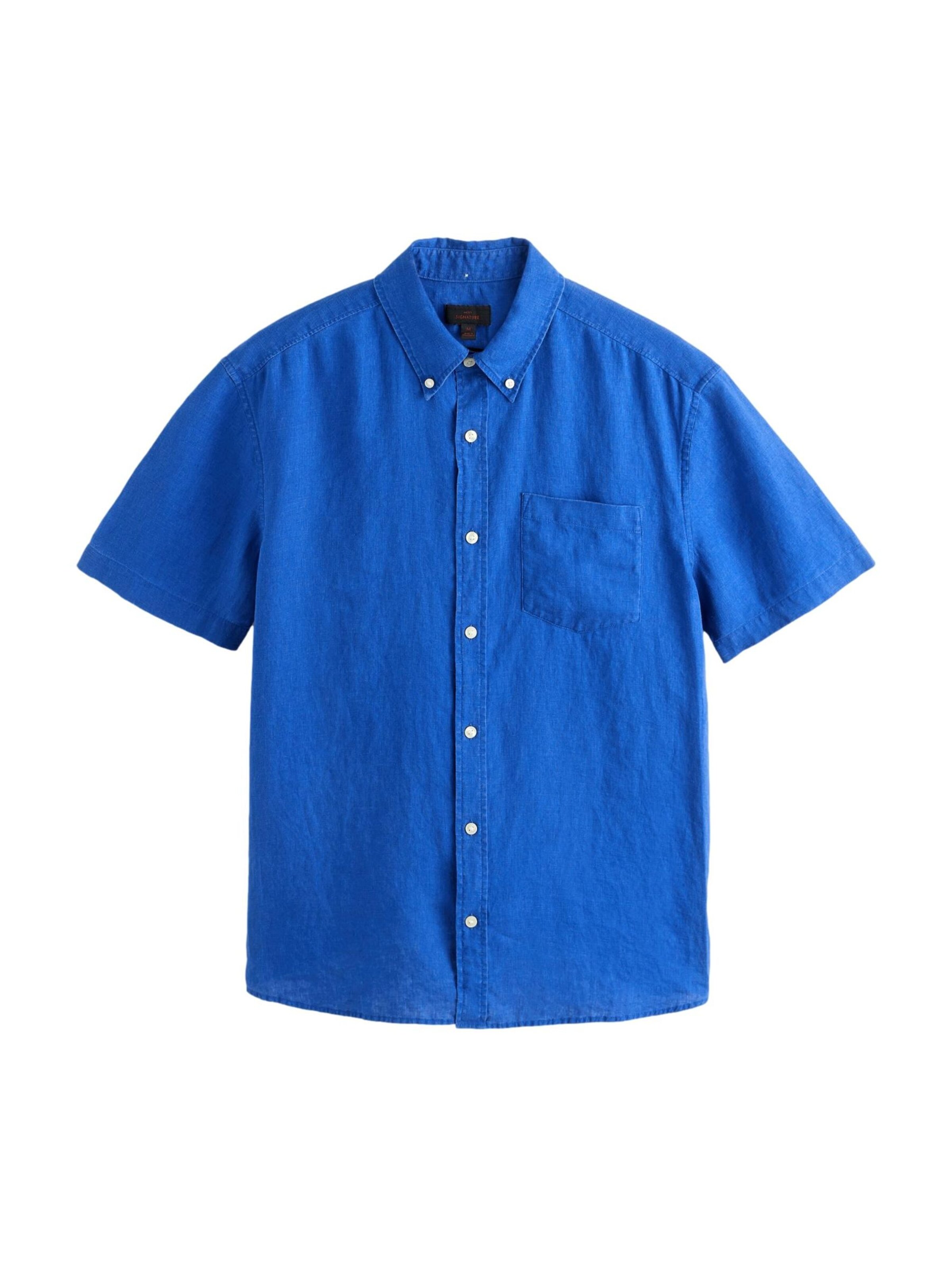 Next Overhemd in Blauw: voorkant