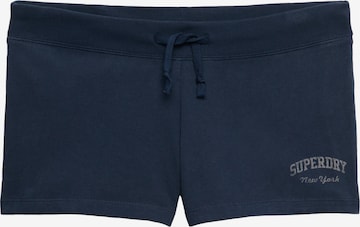 Regular Pantalon de sport Superdry & Co en bleu : devant