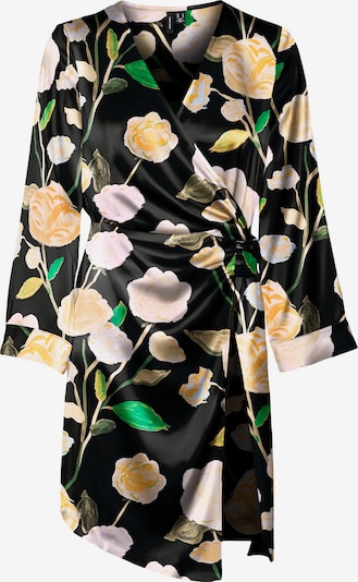 VERO MODA Robe 'Renee' en jaune clair / vert / noir / blanc, Vue avec produit